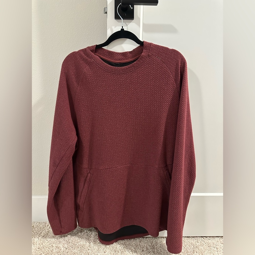lululemon athletica Men's Burgundy At Ease Crew